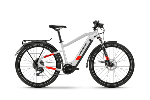 e-bike Haibike Trekking 7 i630Wh 2021 YSTM hideg szürke/piros matt L